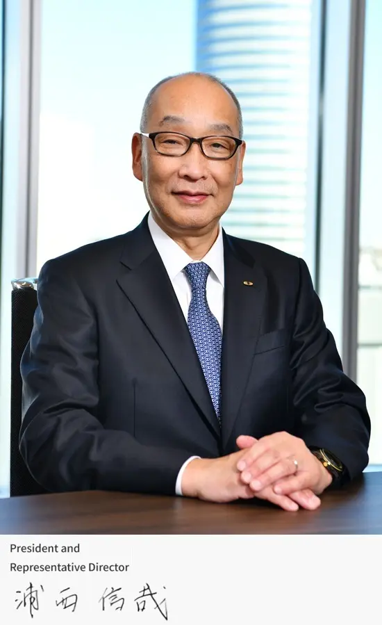 President and Representative Director 浦西 信哉